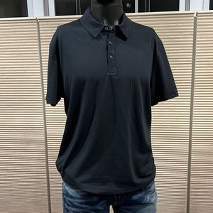 Mills Supply polo shirt. Color: Black  Size: Large